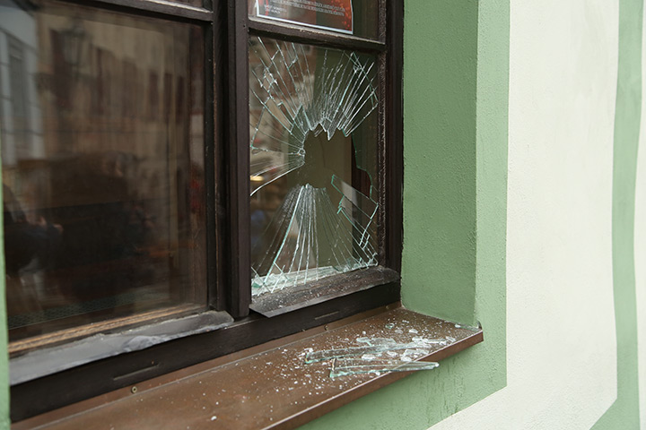 A2B Glass are able to board up broken windows while they are being repaired in Droitwich.